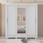 Guarda Roupas Casal Com Espelho 3 Portas E Pés Quito Espresso