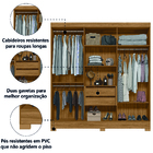 Guarda Roupas Casal Com Espelho 6 Portas 2 Gavetas Valença Fr