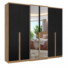 Guarda Roupas Casal Com Espelho 6 Portas 4 Gavetas Valência F