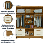 Guarda Roupas Casal Com Espelho 7 Portas 4 Gavetas Londres Fr