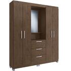 Guarda Roupas Casal Com Espelho E Pés Multiuso Organizador 4