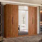 Guarda-roupas Casal Com Espelhos E 6 Portas Multimóveis Cr352