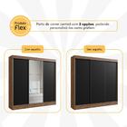 Guarda-roupas Casal Com Espelhos Flex Multimóveis Cr35265