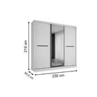 Guarda Roupas Casal Dijon 3 Portas E 4 Gavetas Santos Andirá