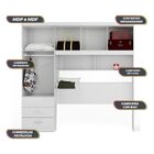 Guarda Roupas Casal Dormitório 5 Portas Casal Cancun Branco