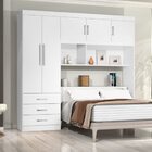Guarda Roupas Casal Dormitório 5 Portas Casal Cancun Branco