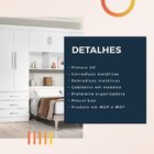 Guarda Roupas Casal Dormitório 5 Portas Casal Cancun Branco