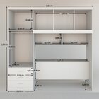 Guarda Roupas Casal Dormitório 5 Portas Casal Cancun Branco