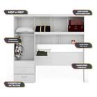 Guarda Roupas Casal Dormitório Cancun Branco