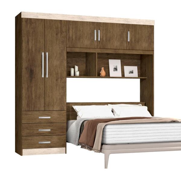 Guarda Roupas Casal Dormitório Cancun J&a Jequitibá/avelã