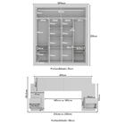 Guarda-roupas Casal E Cabeceira Com 2 Mesas De Cabeceira Mult