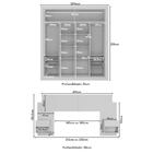 Guarda-roupas Casal E Cabeceira Com 2 Mesas De Cabeceira Mult