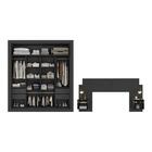 Guarda-roupas Casal E Cabeceira Com 2 Mesas De Cabeceira Mult