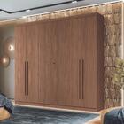 Guarda Roupas Casal E Cômoda 2 Portas Baki Jatobá