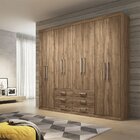 Guarda-roupas Casal Havana Master 8 Portas 6 Gavetas Santos A