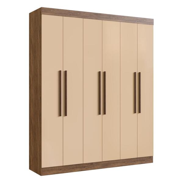 Guarda-roupas Casal Mdf 6 Portas 2 Gavetas Multimóveis Cr35201