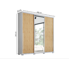 Guarda-roupas Casal Portofino 3 Portas Flex - Branco/pinus