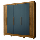 Guarda Roupas Casal Ripado 8 Portas 4 Gavetas Diamante Moval