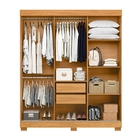 Guarda Roupas Casal Stone Portas Flex Carvalho Off/preto