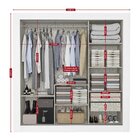 Guarda Roupas Champion Glass 3 Portas Thb