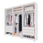 Guarda-roupas Closet 6 Gavetas Com Pés Florianópolis Branco