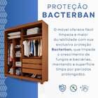 Guarda-roupas Closet Casal 3 Gavetas Com Pés Blumenau Cinamomo