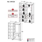 Guarda-roupas Closet Modulado 135cm 2 Peças Com 2 Gavetas E C