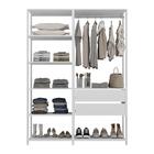 Guarda-roupas Closet Modulado 135cm 2 Peças Com 2 Gavetas E C