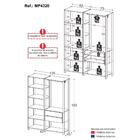Guarda-roupas Closet Modulado 135cm 2 Peças Com 2 Gavetas E C