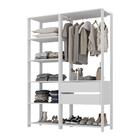 Guarda-roupas Closet Modulado 135cm 2 Peças Com 2 Gavetas E C