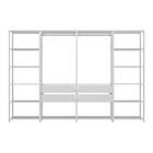 Guarda-roupas Closet Modulado 270cm 4 Peças Com 4 Gavetas E C