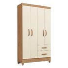 Guarda-roupas Com 4 Portas E 2 Gavetas Multimóveis Cr35138