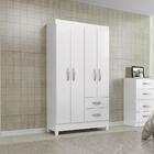 Guarda-roupas Com 4 Portas E 2 Gavetas Multimóveis Cr35138