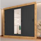 Guarda Roupas Com Espelho Casal 3 Portas De Correr 4 Gavetas