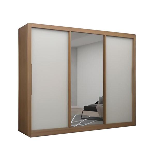 Guarda Roupas De Casal C/espelho Max Madeirado/off White