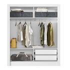 Guarda Roupas De Solteiro Com Espelho Natal Branco