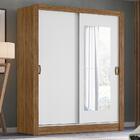 Guarda Roupas De Solteiro Com Espelho Natal Branco/nature