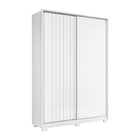 Guarda Roupas Draco Flex Branco/nature Portas Frisadas