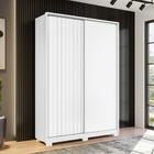 Guarda Roupas Draco Flex Branco/nature Portas Frisadas