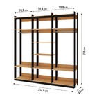 Guarda-roupas Genialflex Closet Mod 2 Cab Freijó Preto Fosco