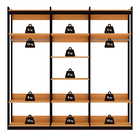 Guarda-roupas Genialflex Closet Mod 2 Cab Freijó Preto Fosco