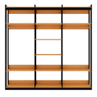 Guarda-roupas Genialflex Closet Mod 2 Cab Freijó Preto Fosco