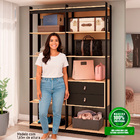 Guarda-roupas Genialflex Closet Mod 2 Gav Freijó Preto Fosco