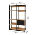 Guarda-roupas Genialflex Closet Mod 2 Gav Freijó Preto Fosco