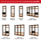 Guarda-roupas Genialflex Closet Modulado 4 Gavetas com Pratel