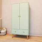 Guarda Roupas Infantil 2 Portas 1 Gaveta Scandi Artemobili Ve