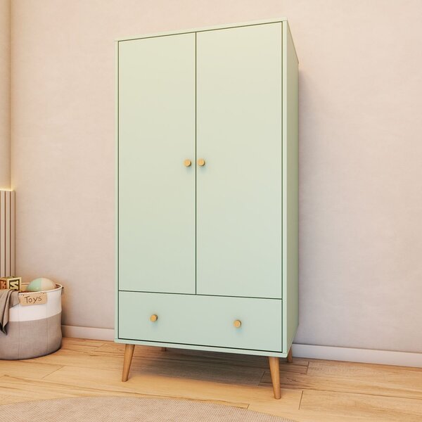 Guarda Roupas Infantil 2 Portas 1 Gaveta Scandi Artemobili Ve