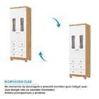 Guarda Roupas Infantil 2 Portas Com Janela 3 Gavetas 100% Mdf