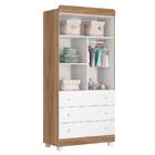 Guarda Roupas Infantil 2 Portas Katatau Reller Branco Brilho