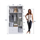 Guarda-roupas Infantil 3 Portas E 2 Gavetas Branco Linha Acon